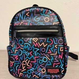 Stranger Things 80s Retro Print Mini Backpack